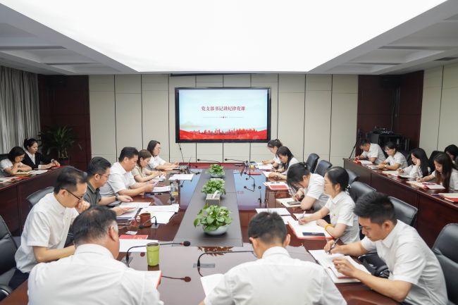 持續(xù)深化黨紀(jì)教育 建強(qiáng)支部戰(zhàn)斗堡壘——中非經(jīng)貿(mào)港黨支部召開第二季度黨員大會